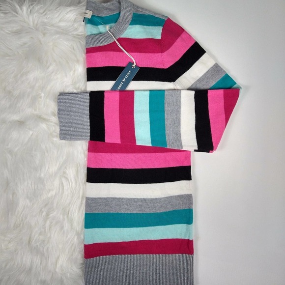 Court & Rowe Metallic Stripe Sweater NWT - Picture 4 of 6